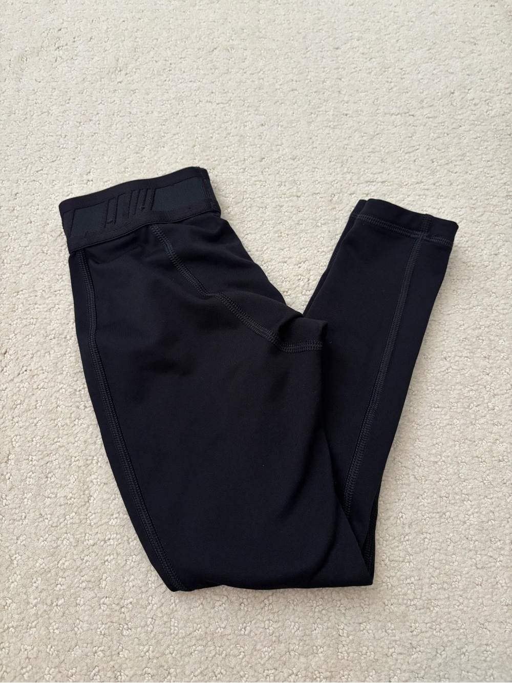 DSG Kids Youth Black Active Leggings - Performance Sporta Bottoms Fleece Lined